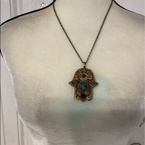 Hamsa Evil Eye Protection Necklace